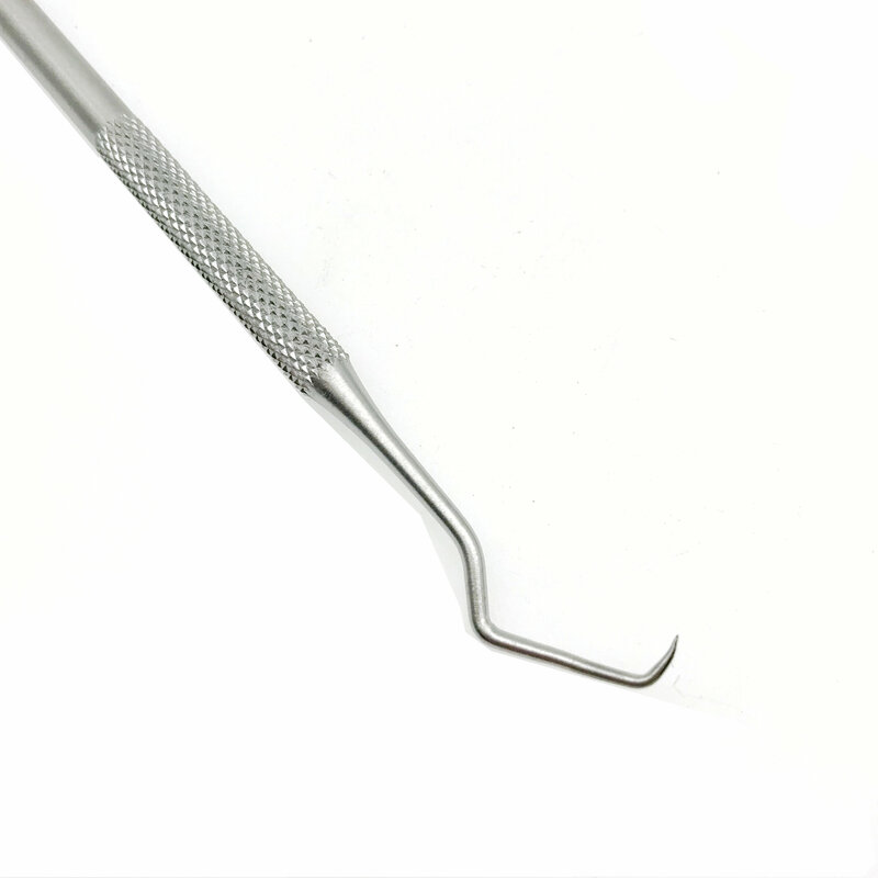 Herramienta Dental de acero inoxidable con doble gancho, herramienta de higiene, 5 piezas
