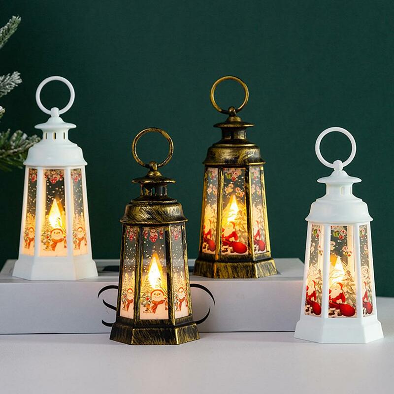 Luces de viento de linterna de Papá Noel, decoración de Feliz Navidad para el hogar, adorno de Navidad, Año Nuevo, 2023, 2024