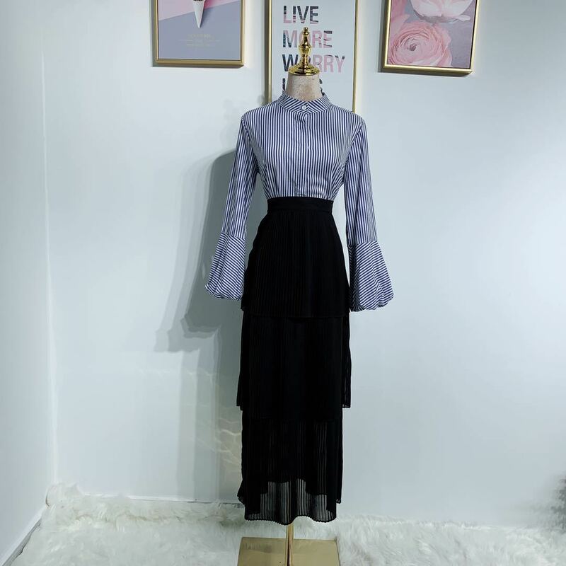 Falda de Ramadán Kimono musulmán para mujer, moda, Dubai, Turquía, Eid islámico, suelto, cómodo, a cuadros