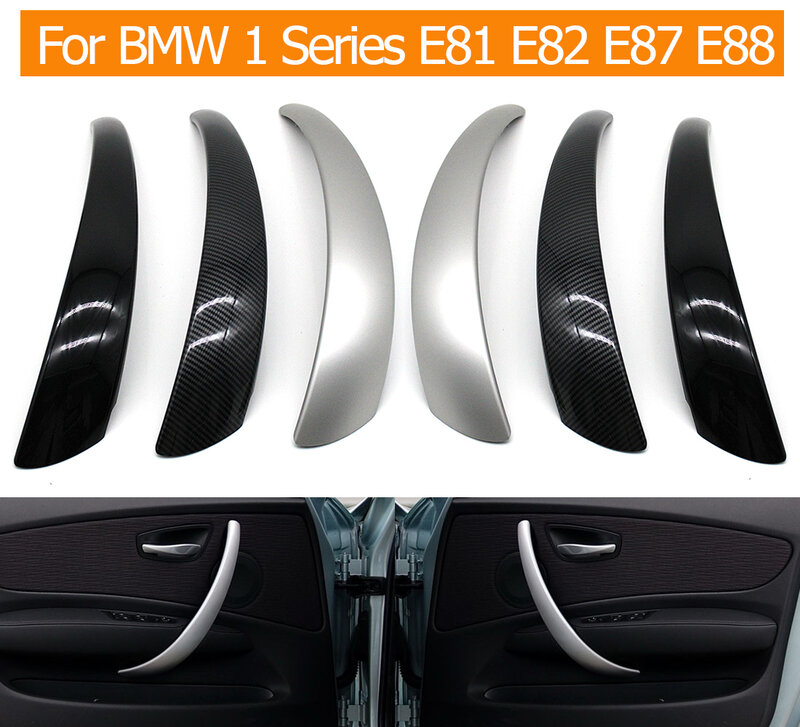 Reemplazo de la cubierta de la manija de la puerta Interior del coche para BMW serie 1, E81, E82, E87, E88, 2006-2012, 120i, 125i, 130i