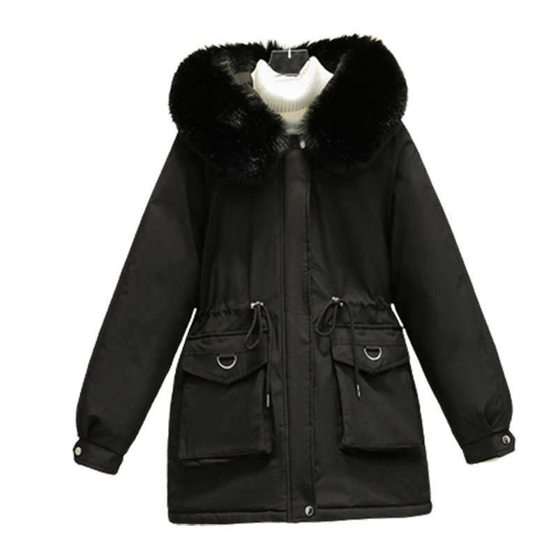 여성용 따뜻한 파카 다운 재킷, 한국 다운 코트, 루즈 코튼 재킷, 여성용 겨울 재킷, 2023 퍼퍼 재킷