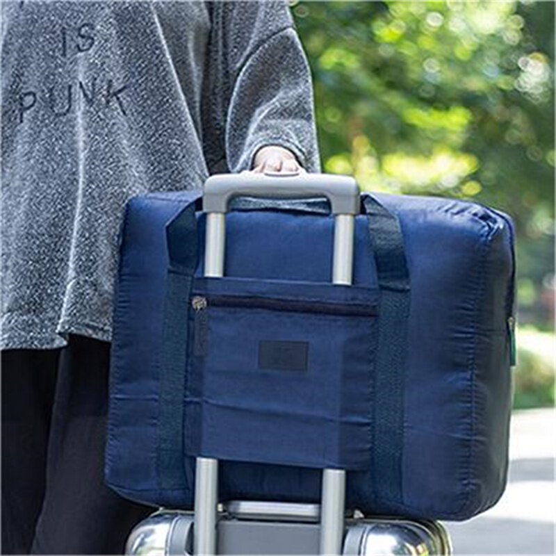 Borse da viaggio pieghevoli borsa impermeabile di grande capacità borsa da viaggio portatile per Yoga da palestra borsa da viaggio durevole in tessuto Oxford