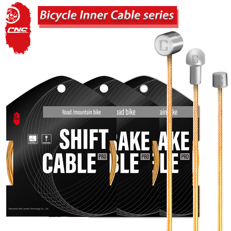 Cable de cambio de bicicleta CNC, Cable de freno de bicicleta de montaña y carretera, Línea interior delantera y trasera, 1 unidad