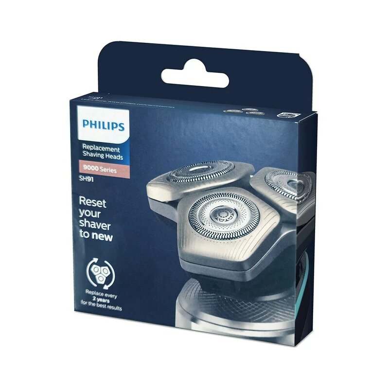 استبدال شفرة Philips-Norelco ، متوافق مع S9000 و S9000 ، رؤوس حلاقة قابلة لإعادة الملء ، SH91