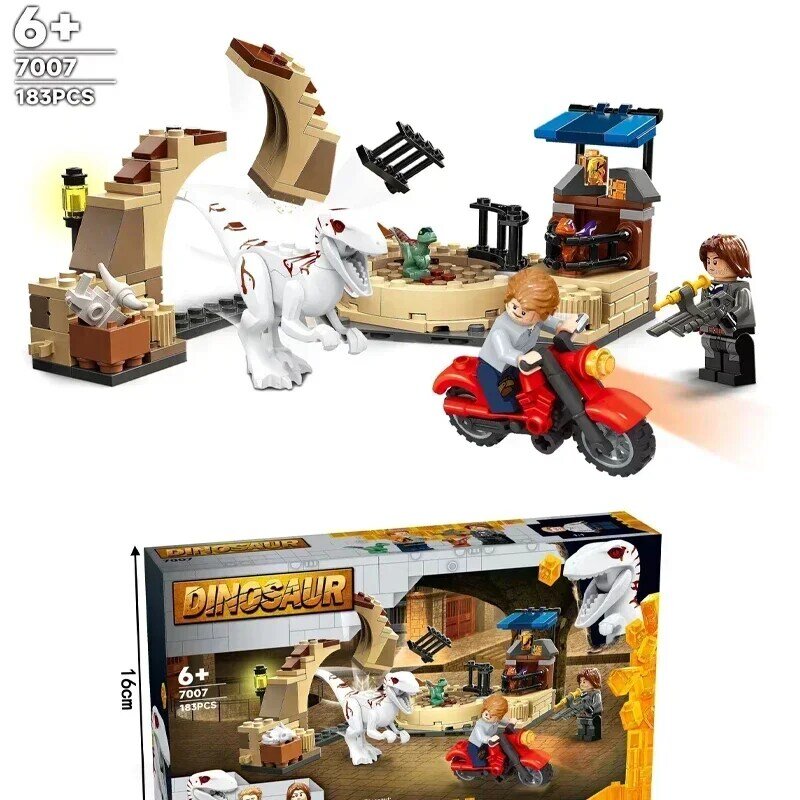 Voranosaure76946 Rex vs Ankylosaurus, juego de bloques de dinosaurios para niños, juguete de ladrillo, regalo, nuevo, 76948