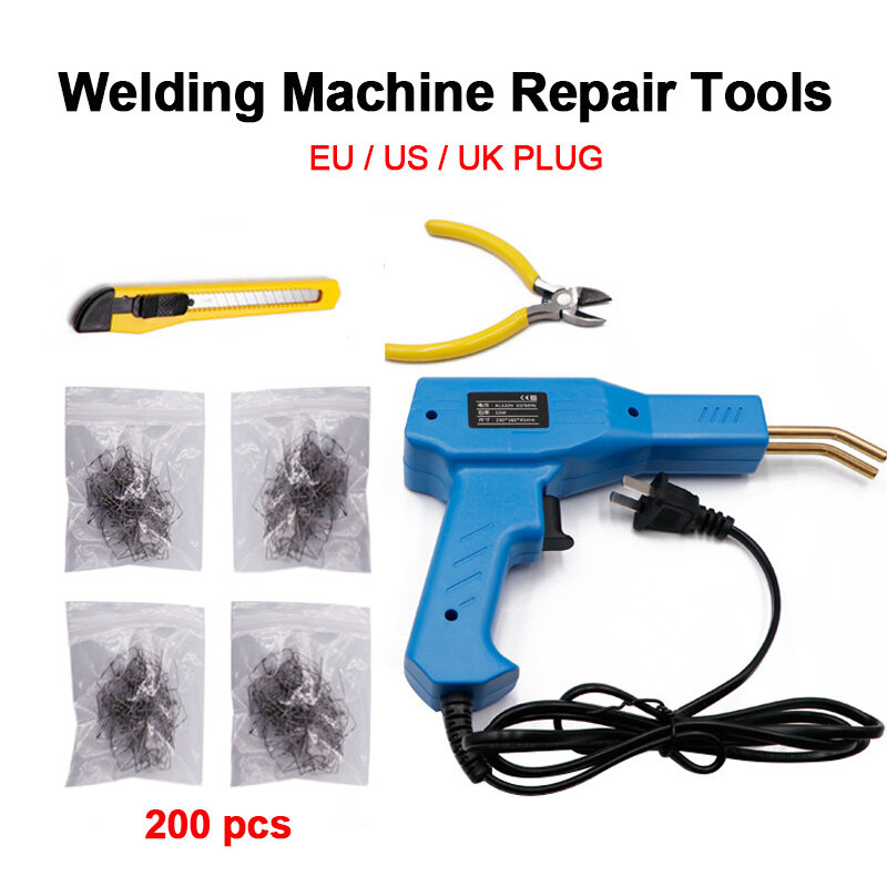 Plastic Welding Machine Soldering Iron Heat Gun Portable Welding Machine For Car Bumper Crack Repair Tools Kits PVC Welder Gun