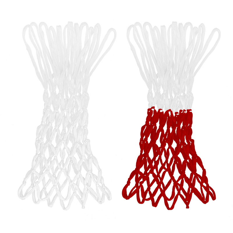 LIOOBO Red de baloncesto trenzada de nailon, Red de baloncesto profesional de tamaño Regular, red gruesa resistente para todo tipo de clima, 12
