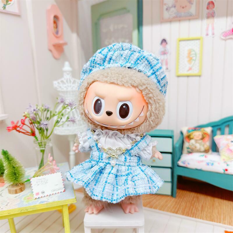 17 см Милая Мини Плюшевая Кукла одежда наряд аксессуары для корейских Kpop Exo Labubu Idol куклы толстовка юбка одежда сделай сам подарок для девочки