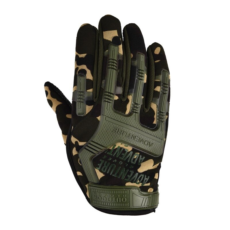 Перчатки мужские/женские тактические с пальцами, армейские боевые митенки со вставкой, для пейнтбола, страйкбола, езды на мотоцикле, для сенсорных экранов