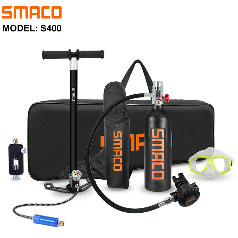 Smaco S400 نظارة غوص أسطوانة أكسجين ملحقات الغوص/زجاجة خزان الأوكسجين الغوص غص توشن إكيبو دي بوزيو