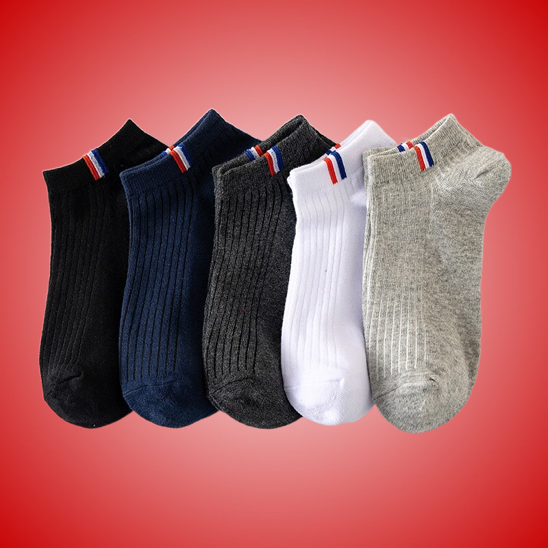 5/10 Pairs Men Sports Boat Socks Spring Summer Cotton Sock Breathable Deodorant Short Sock Business Casual Ankle Sock Male Sox