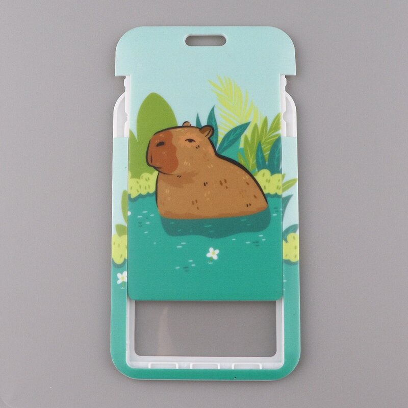 Capybara-Corde de téléphone portable à coque rigide, porte-clés mignon, ensemble de certificats de haute qualité, accessoires de porte-clés, porte-clés pour le cou