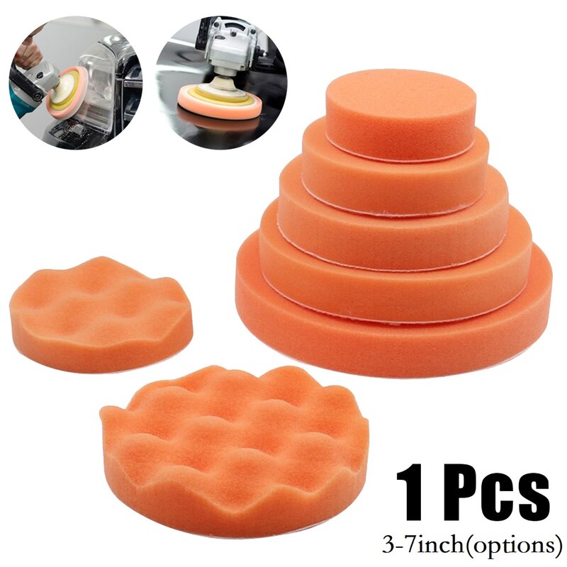 1Pcs 3"/4"/5"/6"/7" Sponge Foam Polishing Pads Buffing Pads For Car Beauty Waxing Polishing Pad Tools