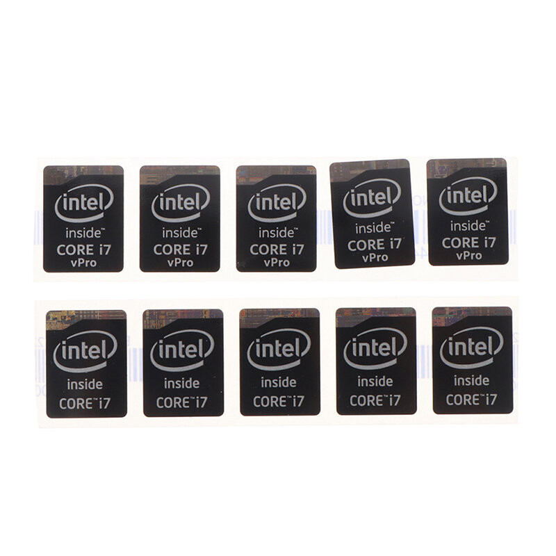 Etiqueta adhesiva de Metal para ordenador portátil, etiqueta Original de 4. ª generación, I3, I5, I7, Celeron, Intel, 5 piezas, 5 estilos diferentes