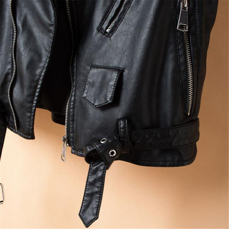 New Pu Leather Waistcoat Women Motorcycle Vests Coats Sleeveless Jackets Hot Sale 4xl Outerwear Overcoats Spring Waterproof