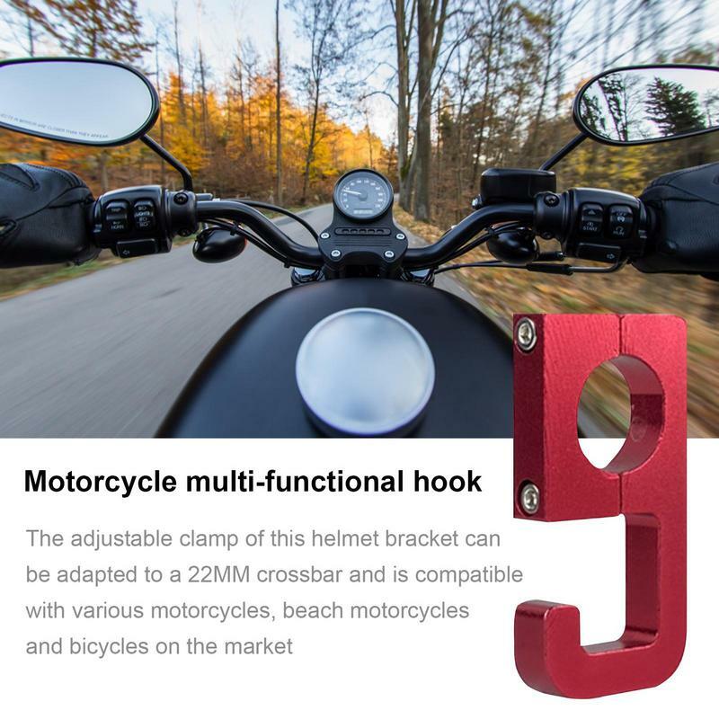 Gancho para manillar de motocicleta, soporte para cascos de motocicleta, gancho para barra de rollo, soporte para Bola de rollo, ganchos de montaje