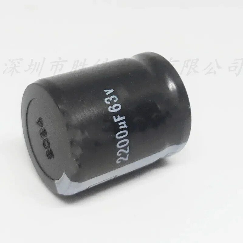 Condensadores electrolíticos de aluminio, volumen de pies duros, 63v2200uf, 22x35mm, 63V2200uF, 2 piezas/10 piezas