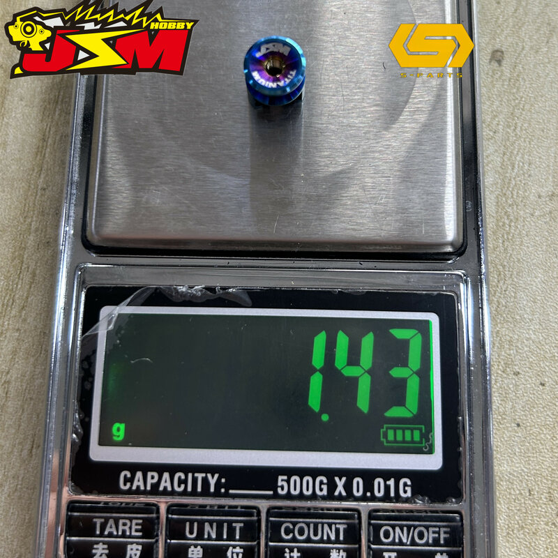 JSM Hobby pegangan baterai TITANIUM, dengan colokan peluru 4/5mm