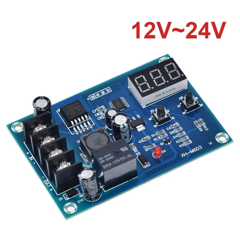 XH-M603 Charging Control Module Digital LED Display Storage Lithium Battery Charger Control Switch Protection Board