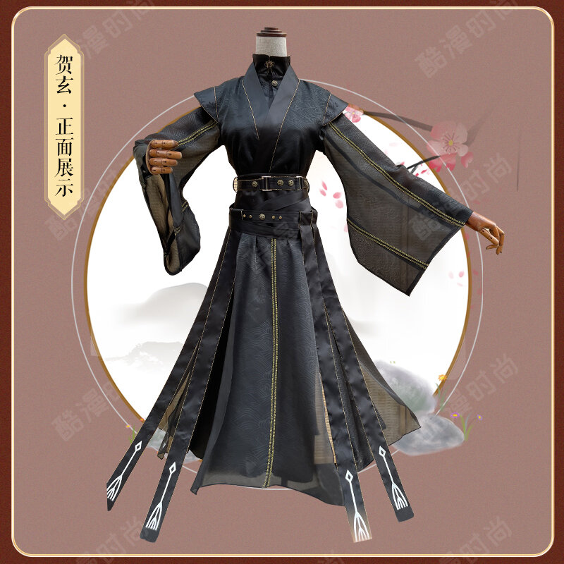 Série de tv chinesa tgcf tian guan ci fu cosplay traje ele xuan preto cos vestido antigo hanfu conjunto completo