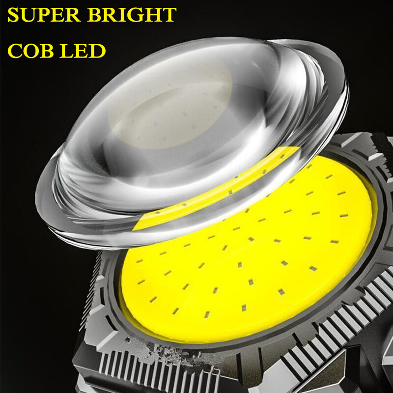3 In 1 Multifunctional COB LED Headlamp Outdoor Night Running Light Wrist Light Waistpack Light Portable Emergency Flashlight
