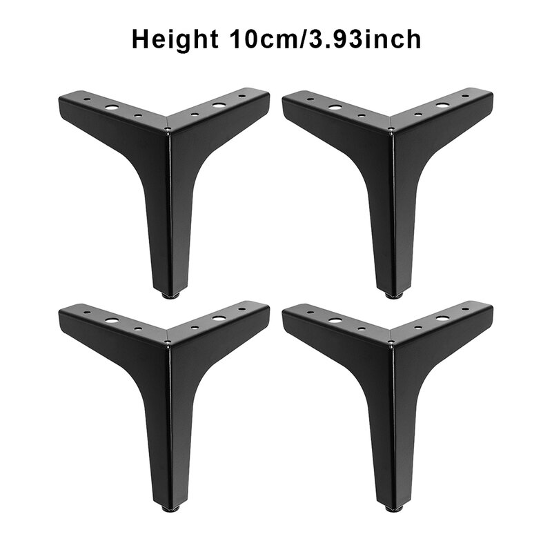 4x forte capacità di carico gambe per mobili cuscinetti protettivi per pavimenti affidabili e affidabili neri 15cm