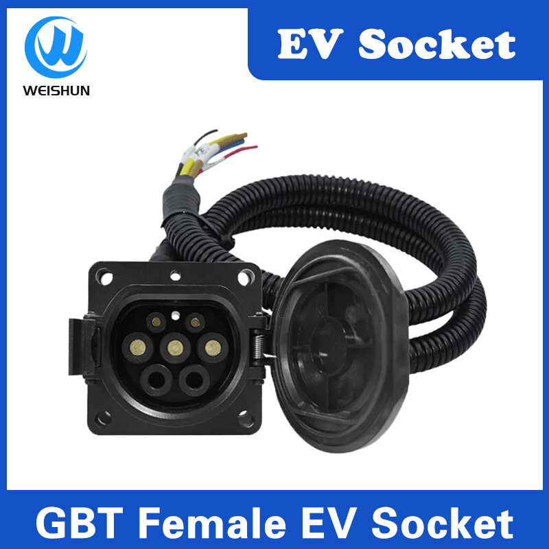 GB/T EV مقبس للسيارة الكهربائية القياسية الصينية ، شاحن ومحول ، 16 A ، 32A ، EVSE ، 11 كيلو واط ، 22 كيلو واط