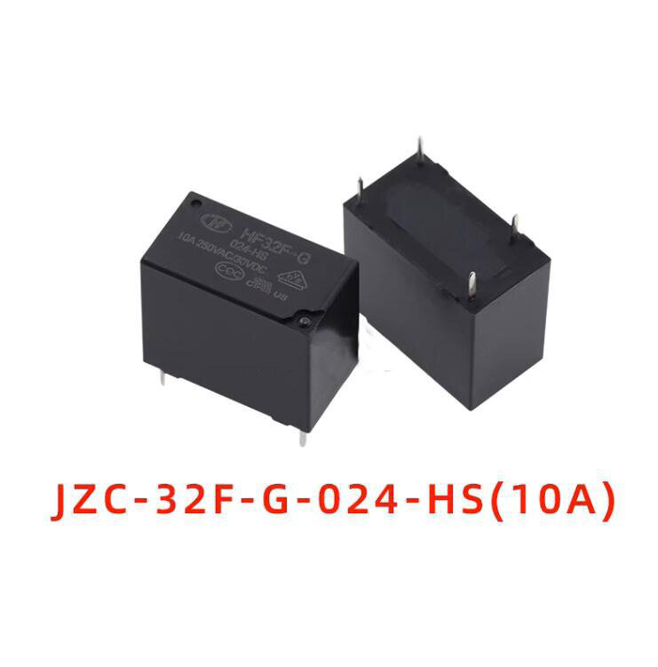 JZC HF 32F-G-005 012 024-HS3 HS 4PIN 5A 10A 릴레이, 로트당 10 개