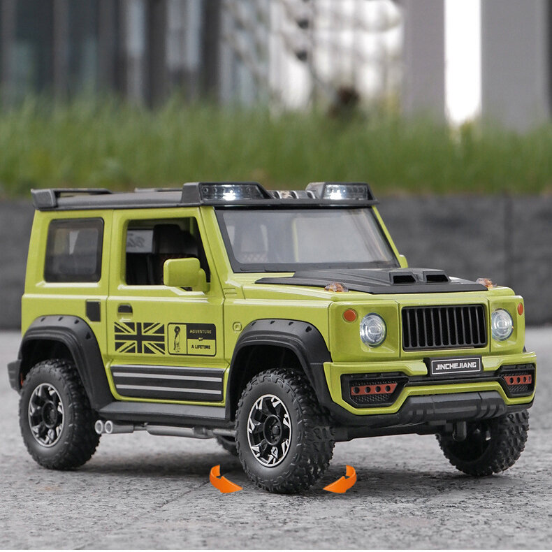 1:18 SUZUKI Jimny Off-Road SUV Alloy Model Car Toy Diecasts Casting Sound and Light Car Toys For Children Vehicle