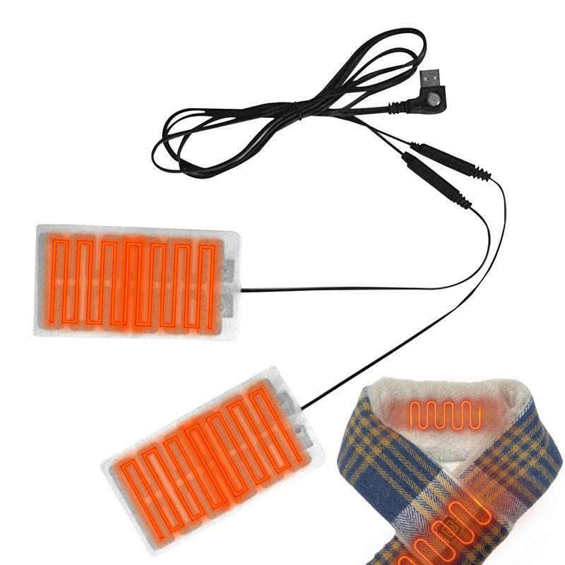 New USB Heating Element Film Heater Electric Belts Winter Supplies Safe Heating Elements for Knee Pads Cushions Gloves Clothes