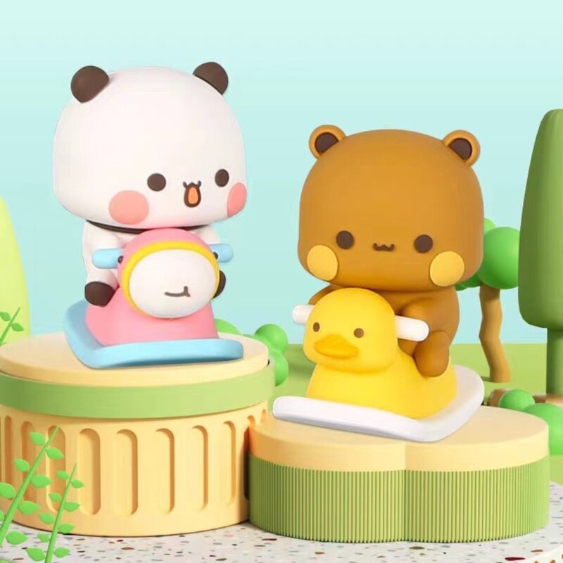 Anime Figure Bubu Dudu Panda Bear Figure da collezione Bear Panda Bubu Dudu Figure Doll Cartoon Panda Bubu Bear Model Toy