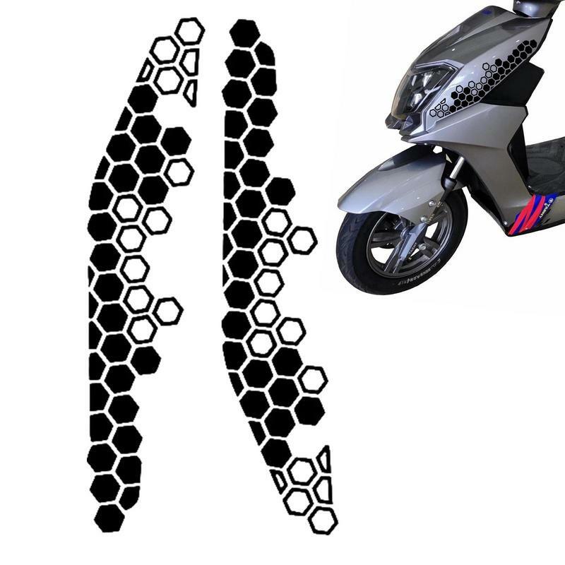 Motocicleta Honeycomb capacete decalques, Adesivos impermeáveis, Pára-choques criativo
