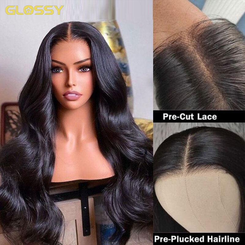 Wear And Go Glueless Wig Human Hair Pre Plucked For Women Pre Cut 13x6 Hd Lace Body Wave Lace Front Wigs On Sale Ready To Wear