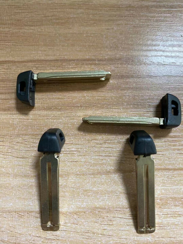 Keychannel 10 pçs inserir lâmina chave do carro toy48 toy40 hy22 inteligente remoto emergência em branco keylessgo lâmina para toyota lexus proximidade