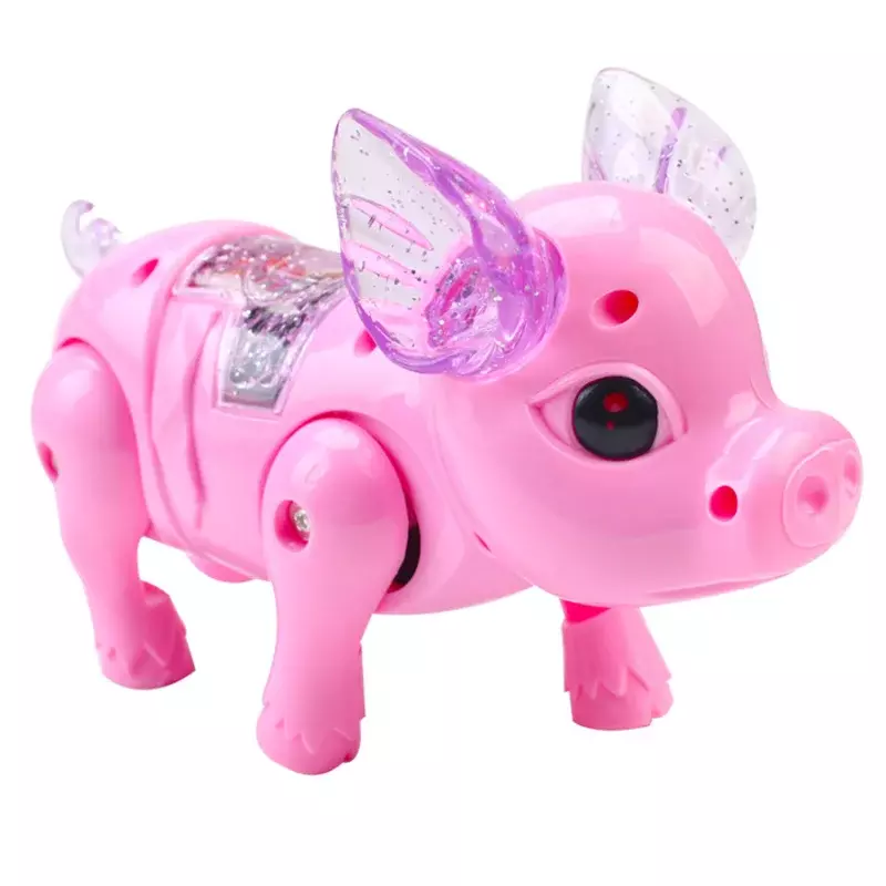 Rosa Farbe lustiges elektronisches Spielzeug niedliches elektrisches wandelndes Schweines pielzeug mit leichtem musikalischem Kinder kinder geburtstags geschenks pielzeug roboter hunde oberteil