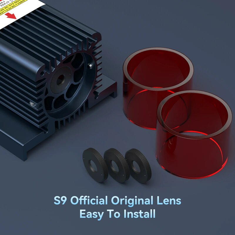 SCULPFUN-lente estándar S9, 2 cubiertas acrílicas transparentes, antiaceite y antihumo, fácil de instalar, 3 unidades