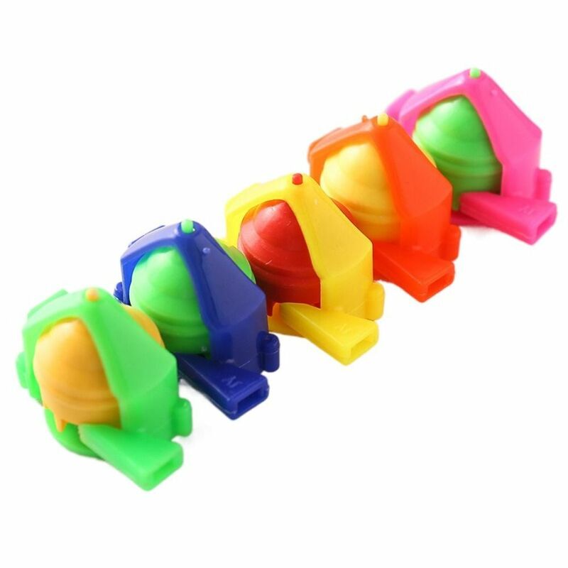 Giroscópio de Assobio Infantil, Porta Dupla, Apito, Spinning Top, Brinquedos Plásticos Coloridos, Presente para Crianças