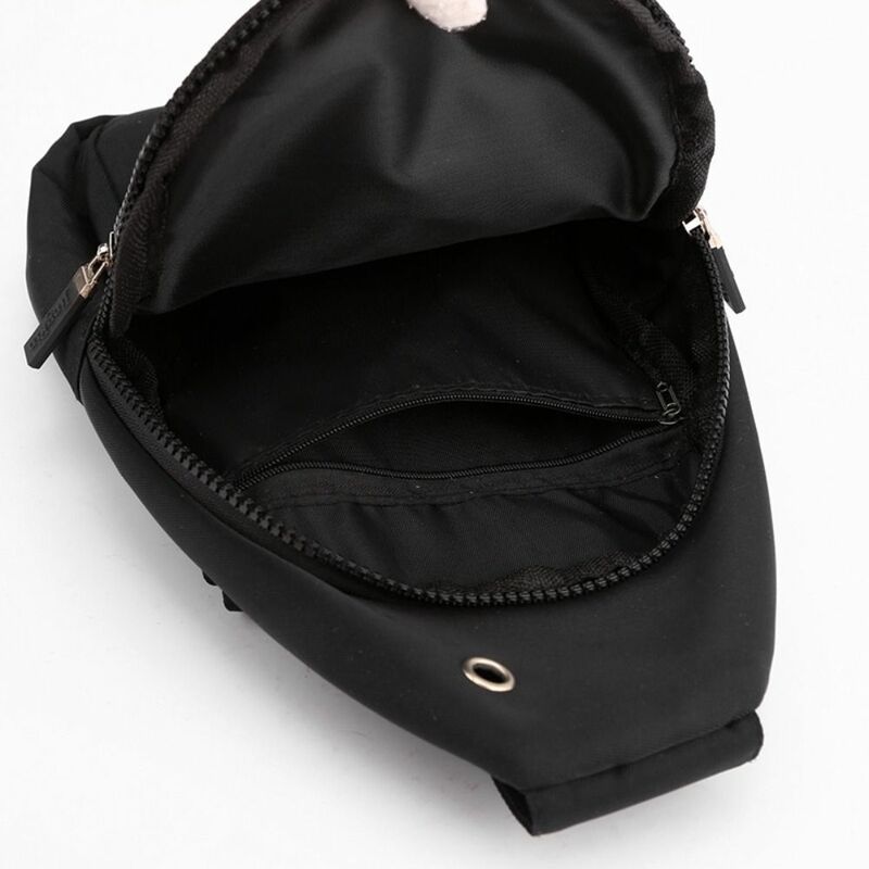 Женская нагрудная сумка из полиэстера, Модная легкая забавная Сумочка в Корейском стиле, Водонепроницаемая спортивная сумка-слинг на плечо