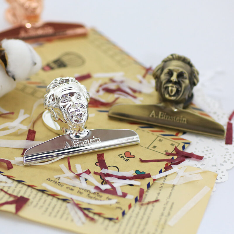 Clipe de papel Memo vintage, Pasta Retangular, Metal Notebook Decoração Clamp, Bronze Rosa Ouro