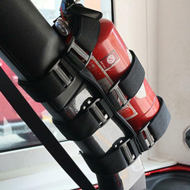 Roll Bar Fire Extinguisher Holder | Fire Extinguisher Mount | Multifunctional Mount Bracket For Less Than 3.3 Lbs Extinguisher