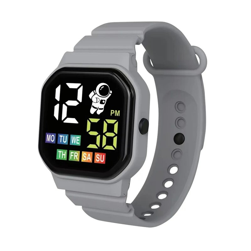 Impermeável LED Digital Sports Watch para crianças, cinta de silicone ultra leve, meninos e meninas adolescentes relógio de pulso, moda infantil