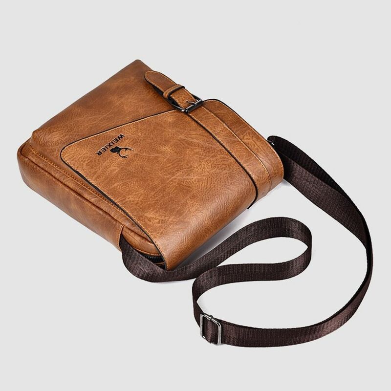 Retro Shoulder Belt Bags Fashion Large Capacity Waterproof Male Shoulder Bag Vintage Bag Stylish Single-shoulder Bag Shopping