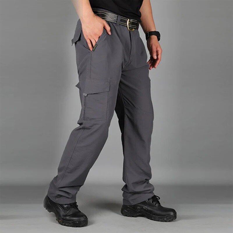 Pantaloni Casual da uomo nuovi primaverili e autunnali pantaloni militari tattici impermeabili traspiranti multitasche pantaloni sportivi da trekking all'aperto