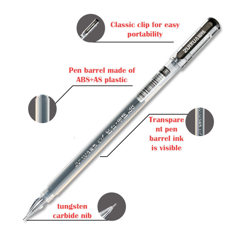 Ручка гелевая с чернилами и алмазным наконечником, 0,38 мм