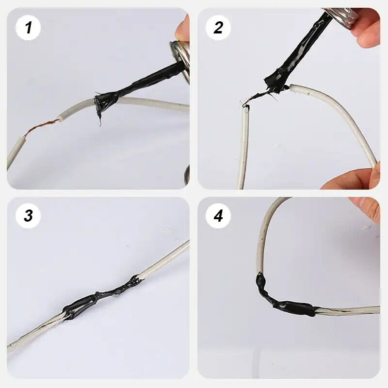 Sellador aislante de cinta eléctrica líquida impermeable para Cables eléctricos, reparación de pegamento con cepillo aplicador, resistente a los rayos UV