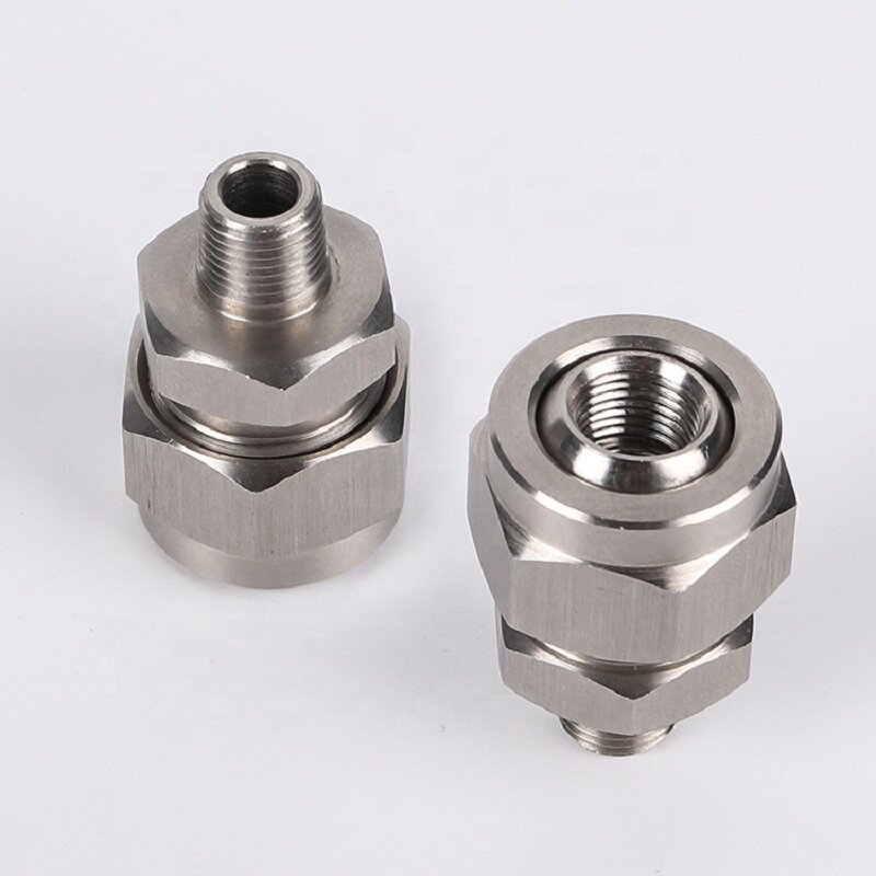 1000pcs Stainless Steel 155 Adjustable Ball Joint Universal Quick Adapter Rotary Fan-Shaped Cone Nozzle