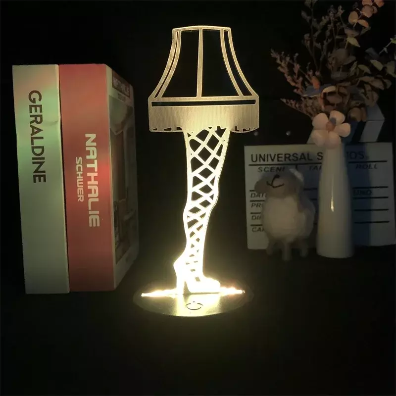 Creative 3D Night Light Funny Legs Desk Lamp 7/16 Color Changeable Projector with Remote for Bedroom Living Room Decor Dropship