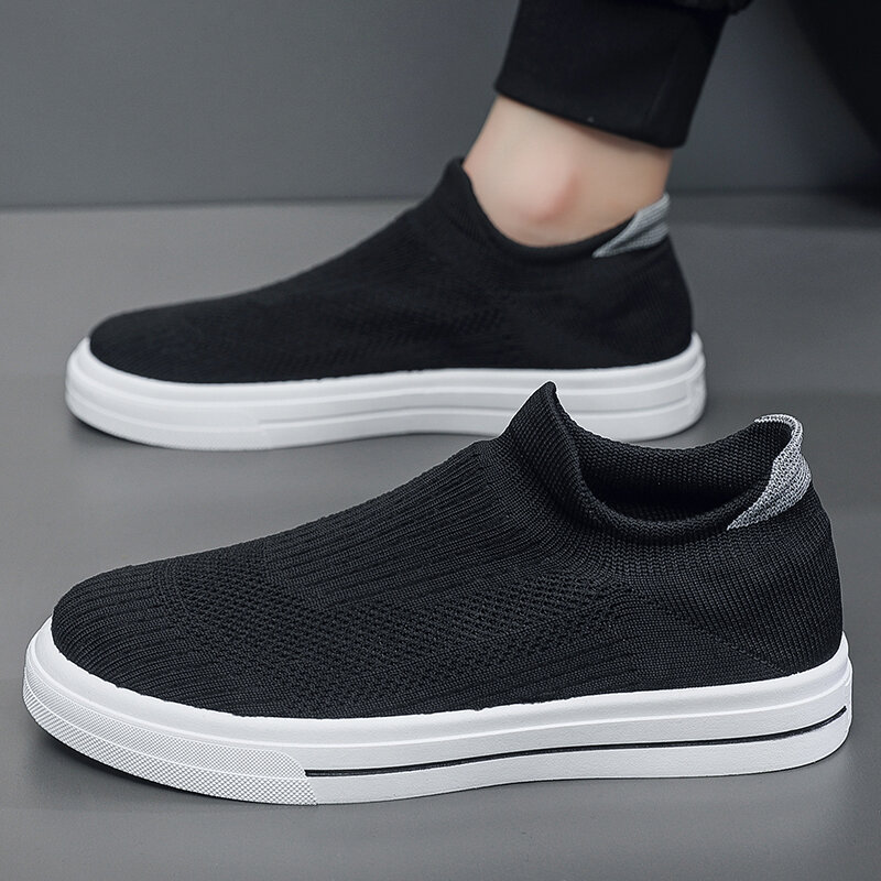 Men's Shoes 39-44 Casual Mesh Socks Breathable Shoes Flat Soles Odor Resistant Lightweight Socks Shoes Outdoor Comfort Sneakers