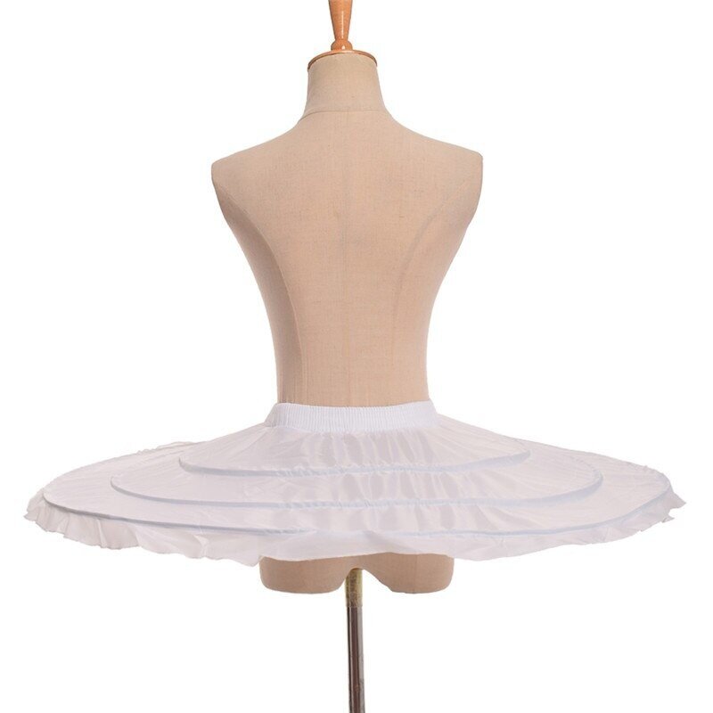 Falda de Ballet para mujer, tutú con aro de crinolina, enagua