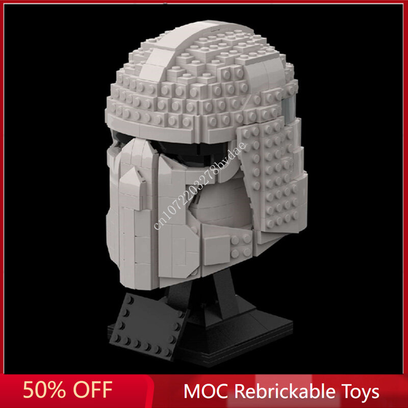Star Plan MOC Building Block Capacete, Snowtrooper, nave espacial, modelo de batalha, montagem educacional, brinquedo, 720pcs